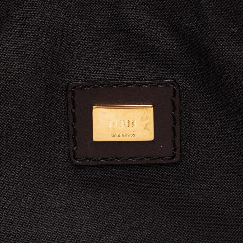 Fendi Zucchino Suede Large Flat Pouch (SHF-79WgbJ)