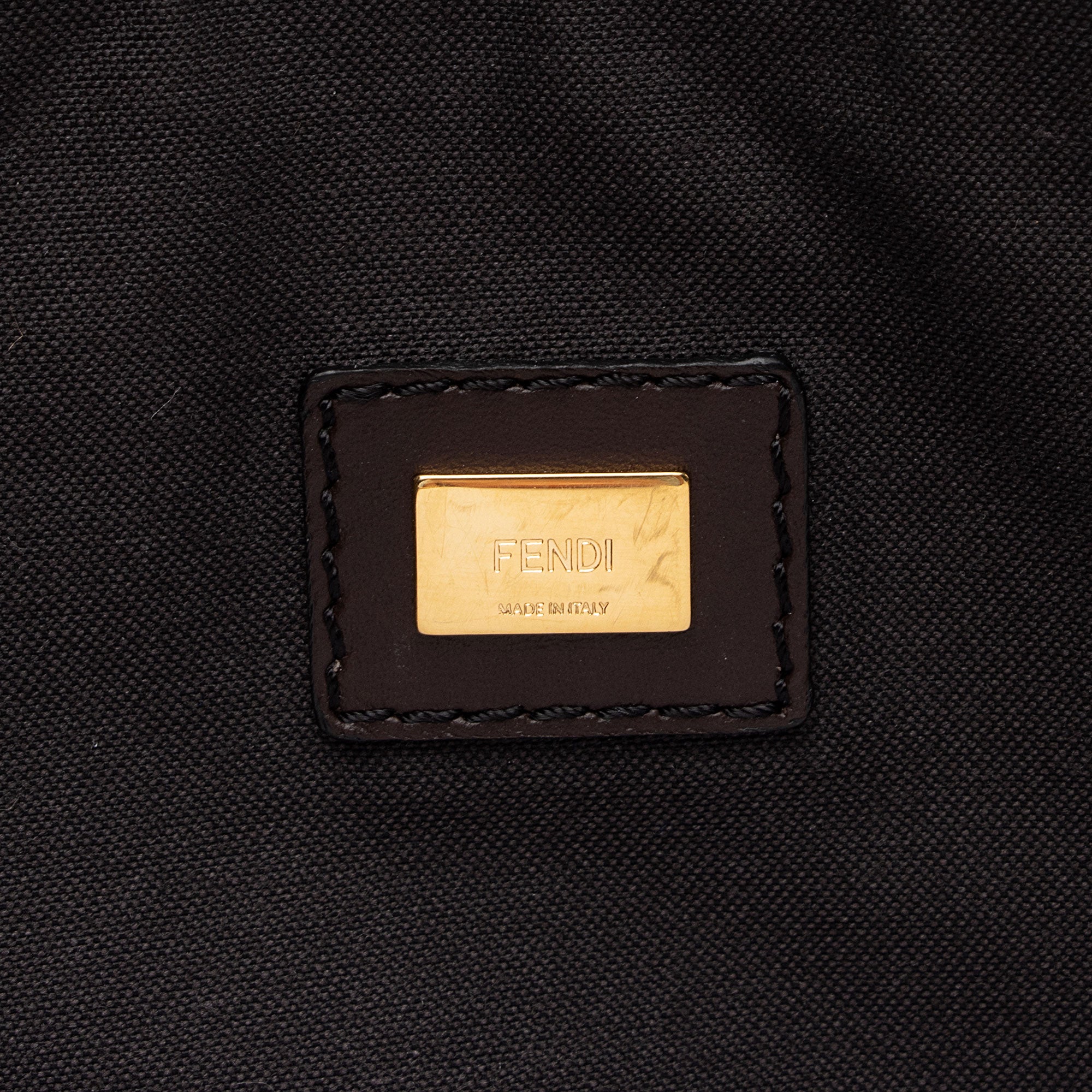Fendi Zucchino Suede Large Flat Pouch (SHF-79WgbJ)