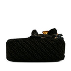 Fendi Zucchino Velvet Mamma Chain Shoulder Bag (SHG-c9W5EP)