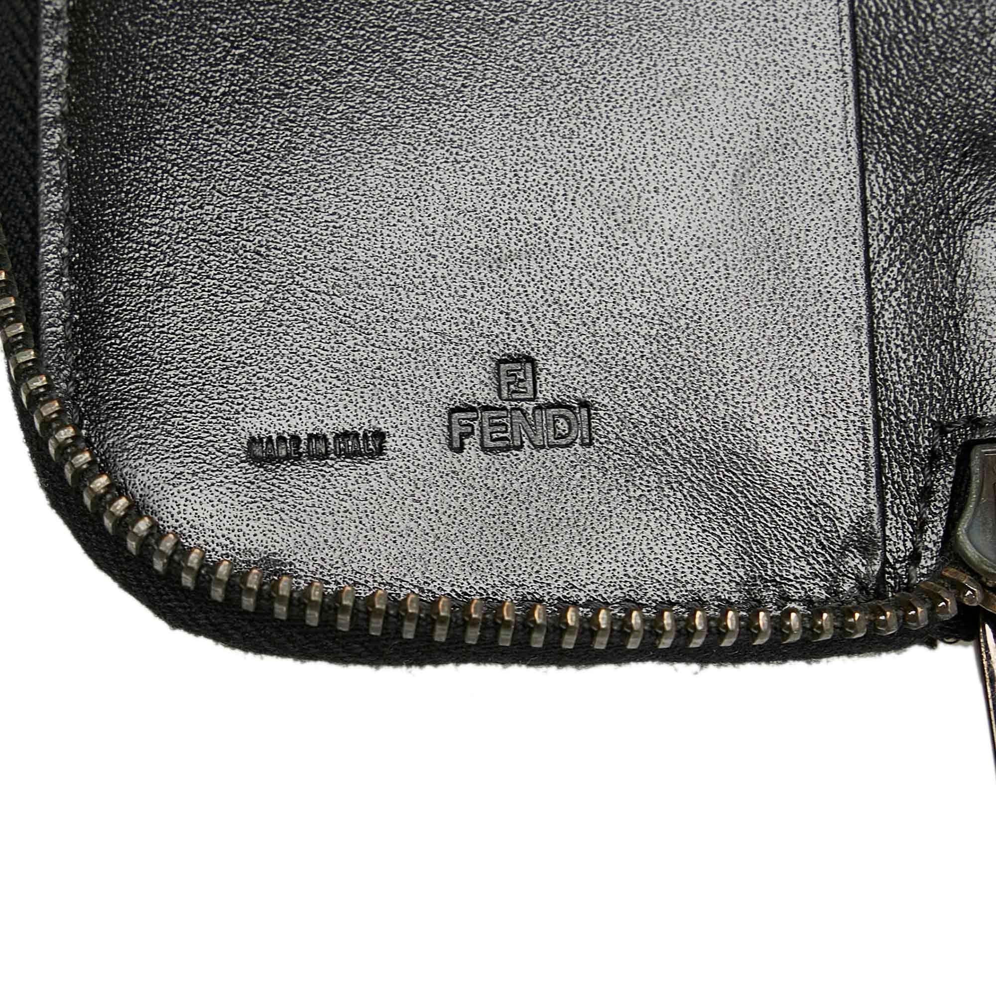 Fendi Zucchino Zip Around Key Holder (SHG-23161)