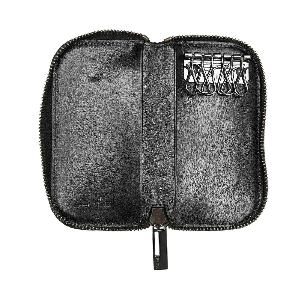 Fendi Zucchino Zip Around Key Holder (SHG-23161)