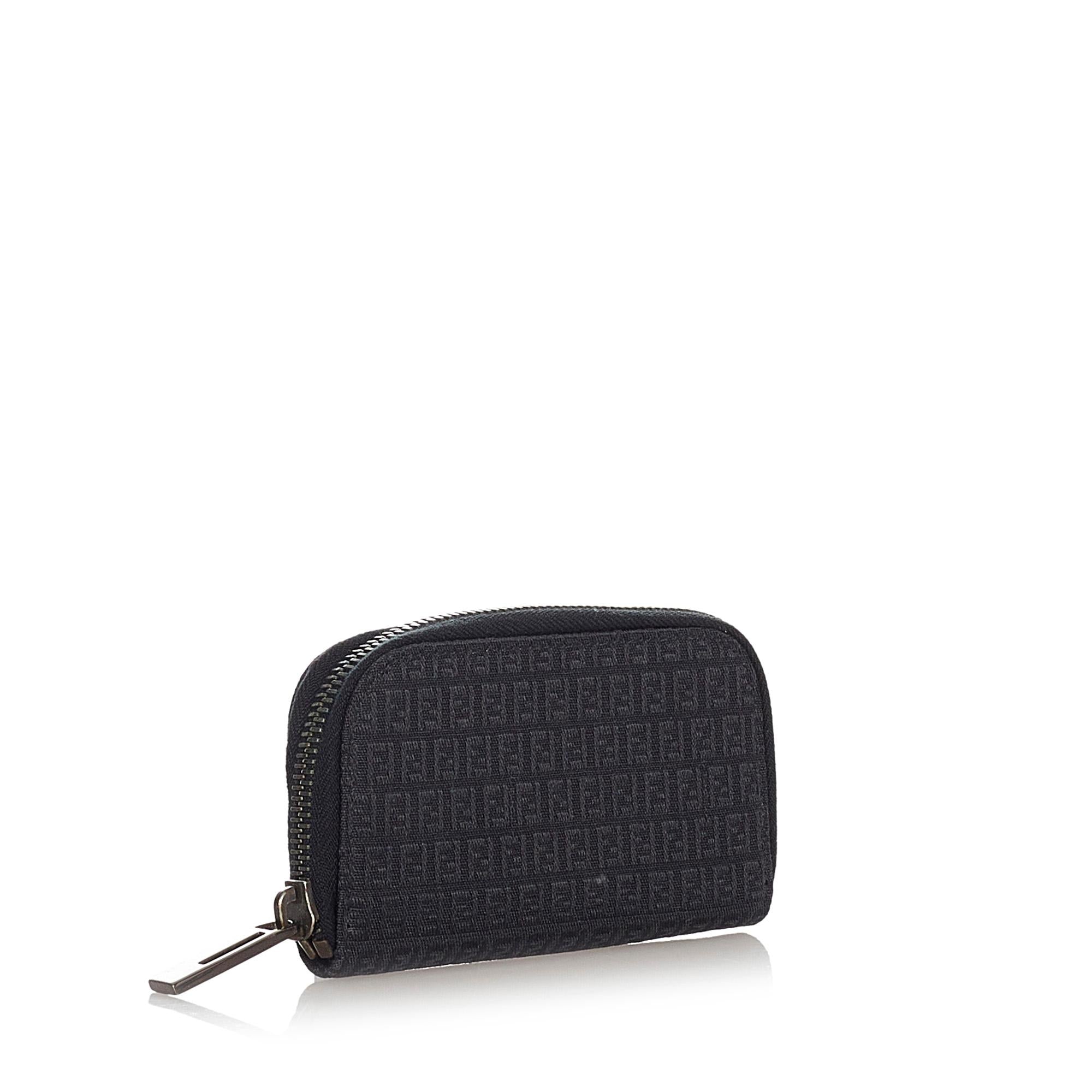 Fendi Zucchino Zip Around Key Holder (SHG-23161)
