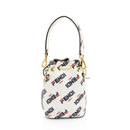 Fendi x Fila Calfskin Mania Mon Tresor Mini Bucket Bag (SHF-VVBQ5M)