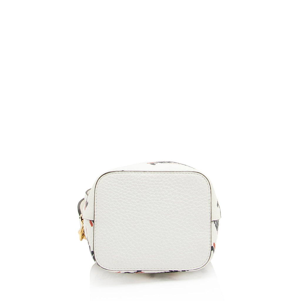Fendi x Fila Calfskin Mania Mon Tresor Mini Bucket Bag (SHF-VVBQ5M)