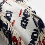 Fendi x Fila Calfskin Mania Beaded Fringe Baguette Shoulder Bag (SHF-OjJL4V)
