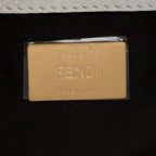 Fendi x Fila Calfskin Mania Beaded Fringe Baguette Shoulder Bag (SHF-OjJL4V)