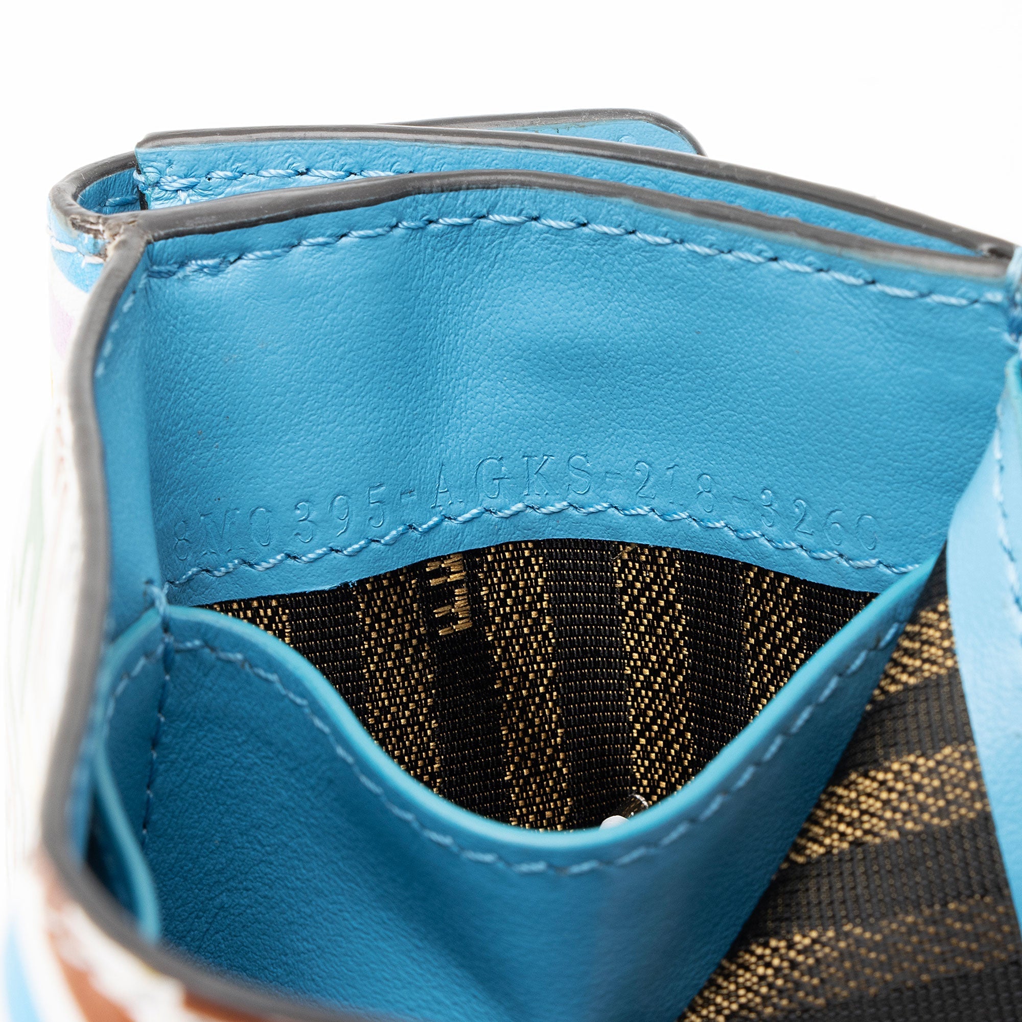 Fendi x Sara Coleman Leather FF Vertigo 1997 Trifold Wallet (SHF-yscSFM)