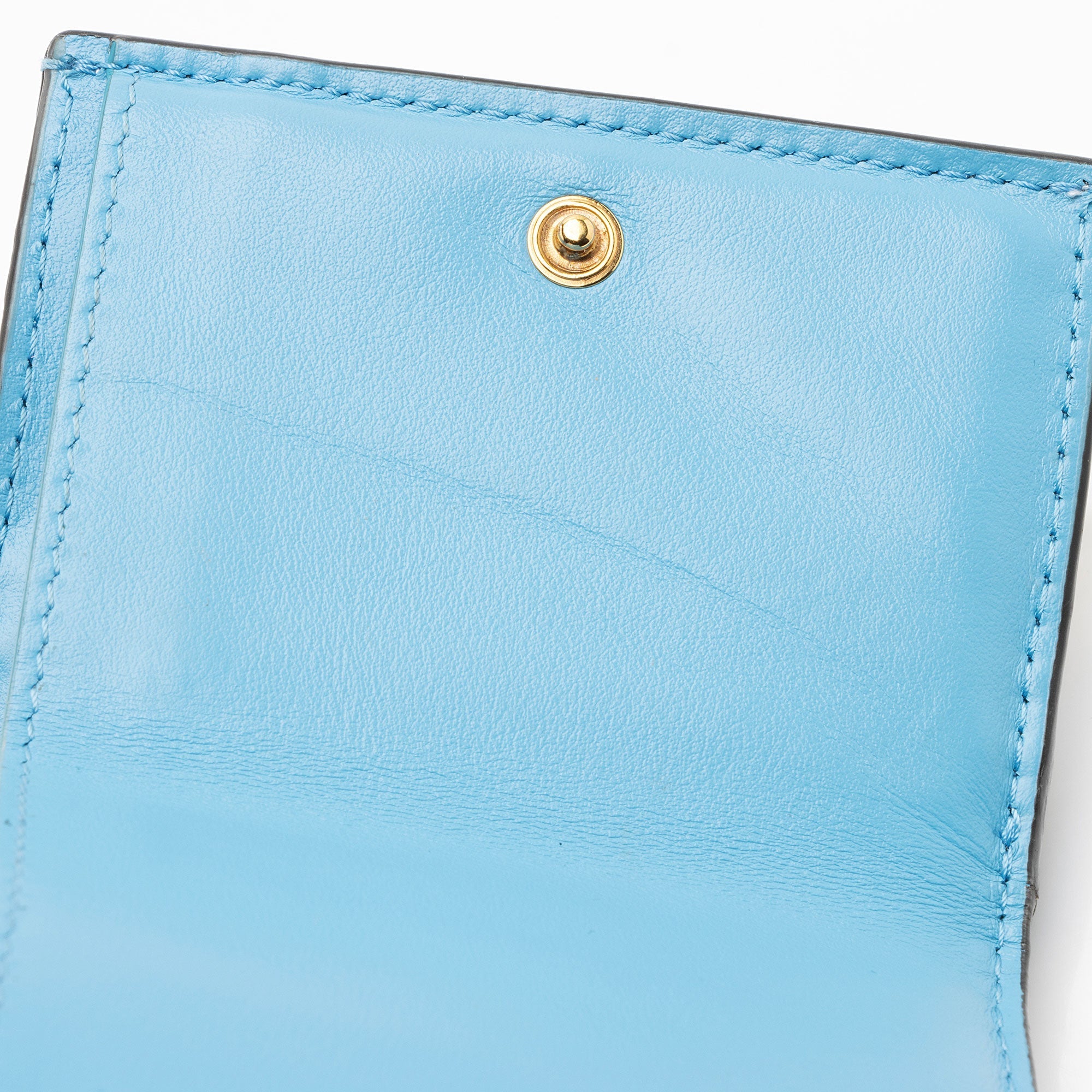 Fendi x Sara Coleman Leather FF Vertigo 1997 Trifold Wallet (SHF-yscSFM)