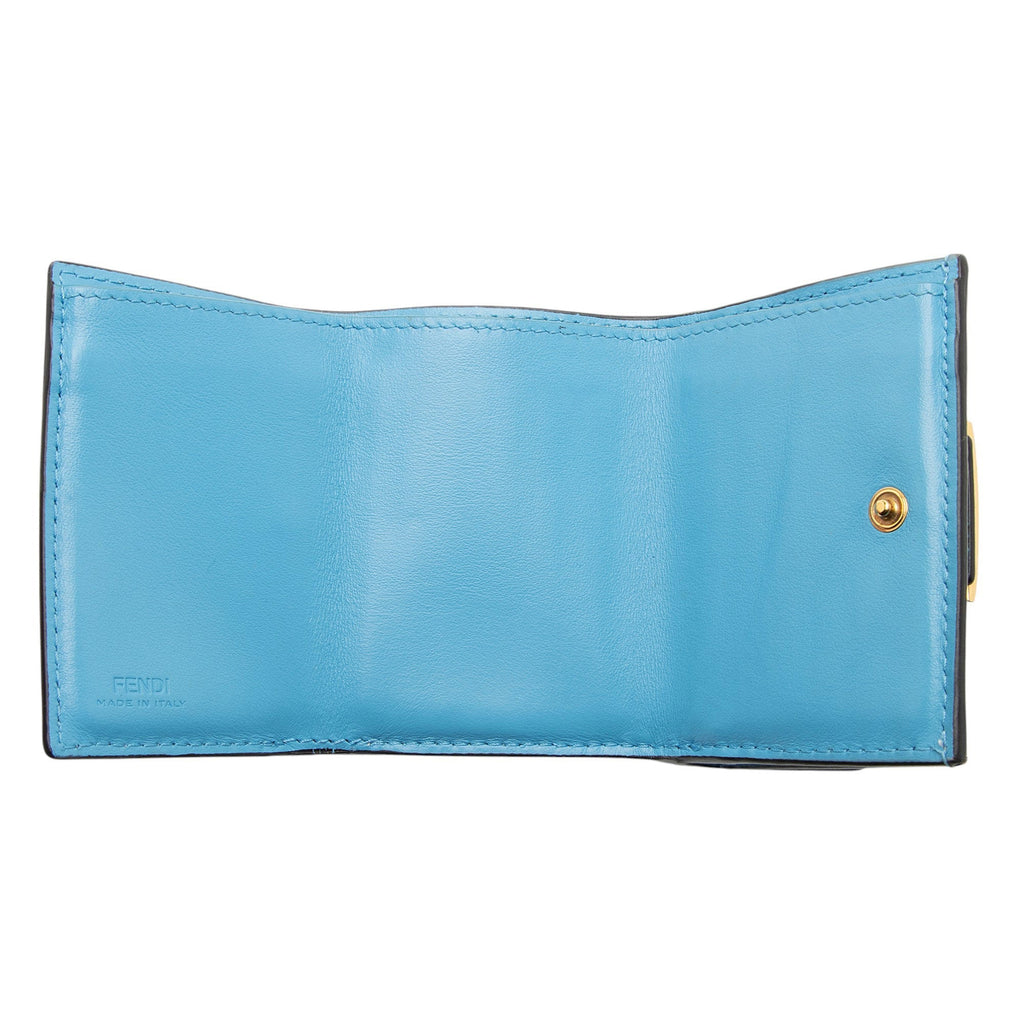 Fendi x Sara Coleman Leather FF Vertigo 1997 Trifold Wallet (SHF-yscSFM)