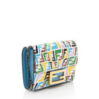 Fendi x Sara Coleman Leather FF Vertigo 1997 Trifold Wallet (SHF-yscSFM)