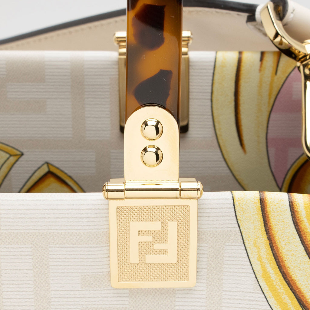 Fendi x Versace Leather Fendace Sunshine Medium Shopper Tote (SHF-zbjp9N)