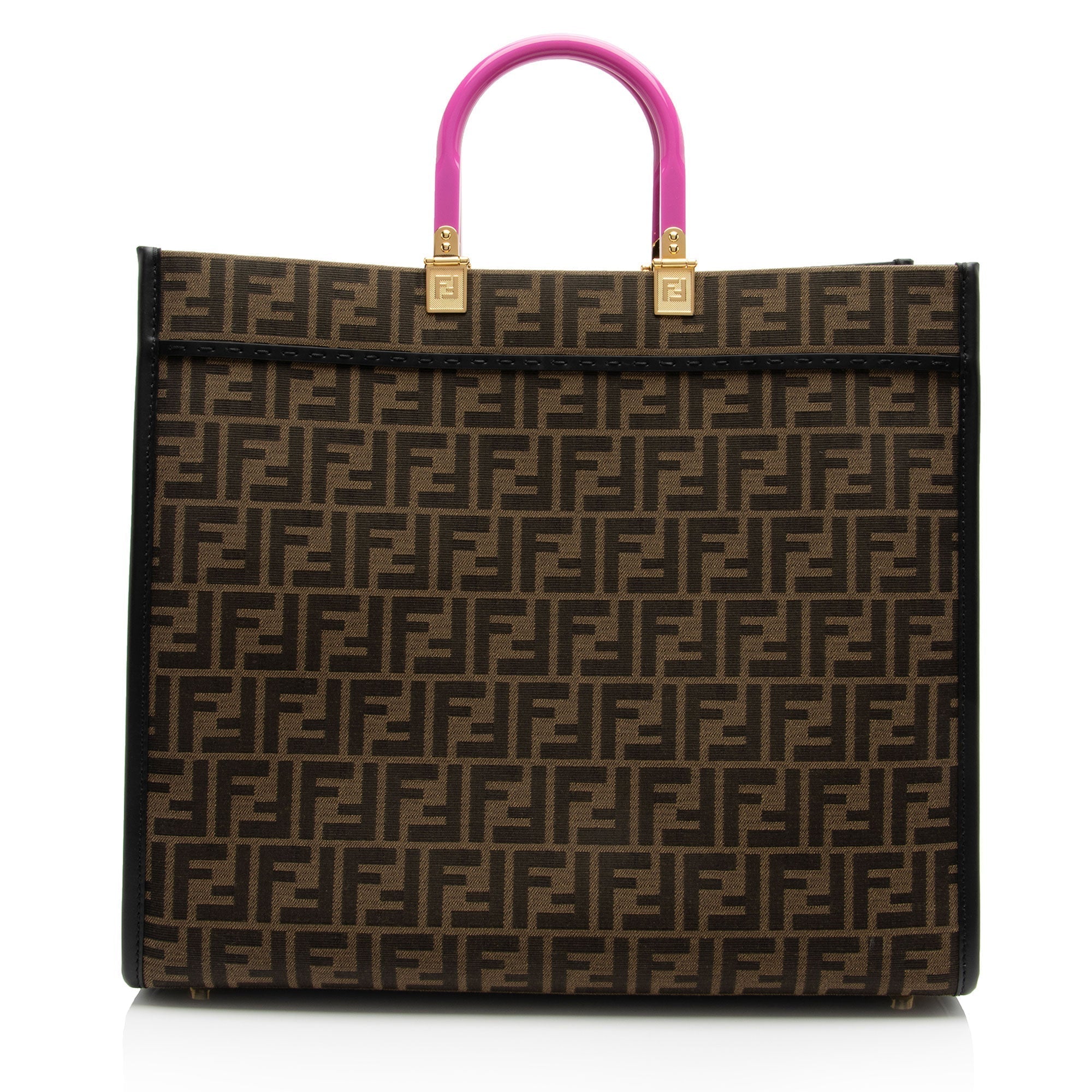Fendi x Versace Zucca Medusa Crystal Sunshine Large Shopper Tote (SHF-Au7XmN)