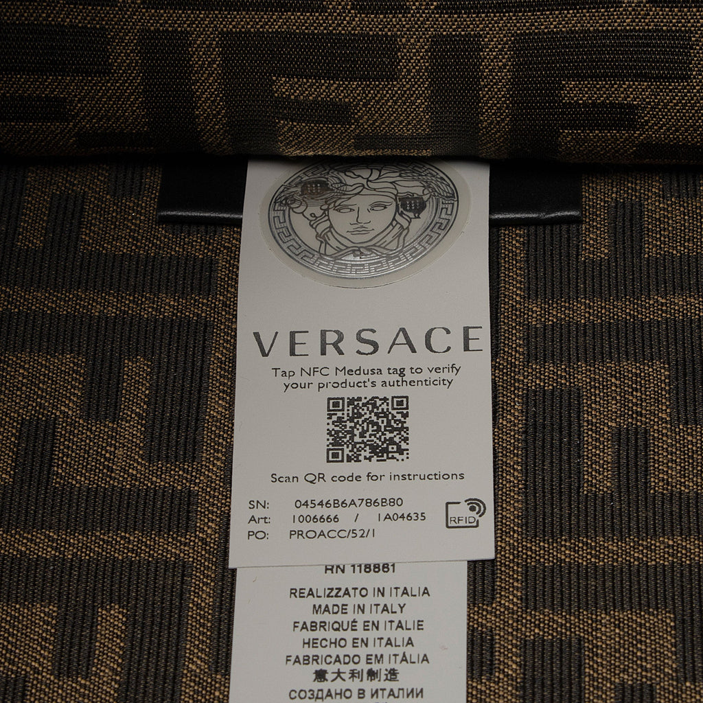 Fendi x Versace Zucca Medusa Crystal Sunshine Large Shopper Tote (SHF-Au7XmN)