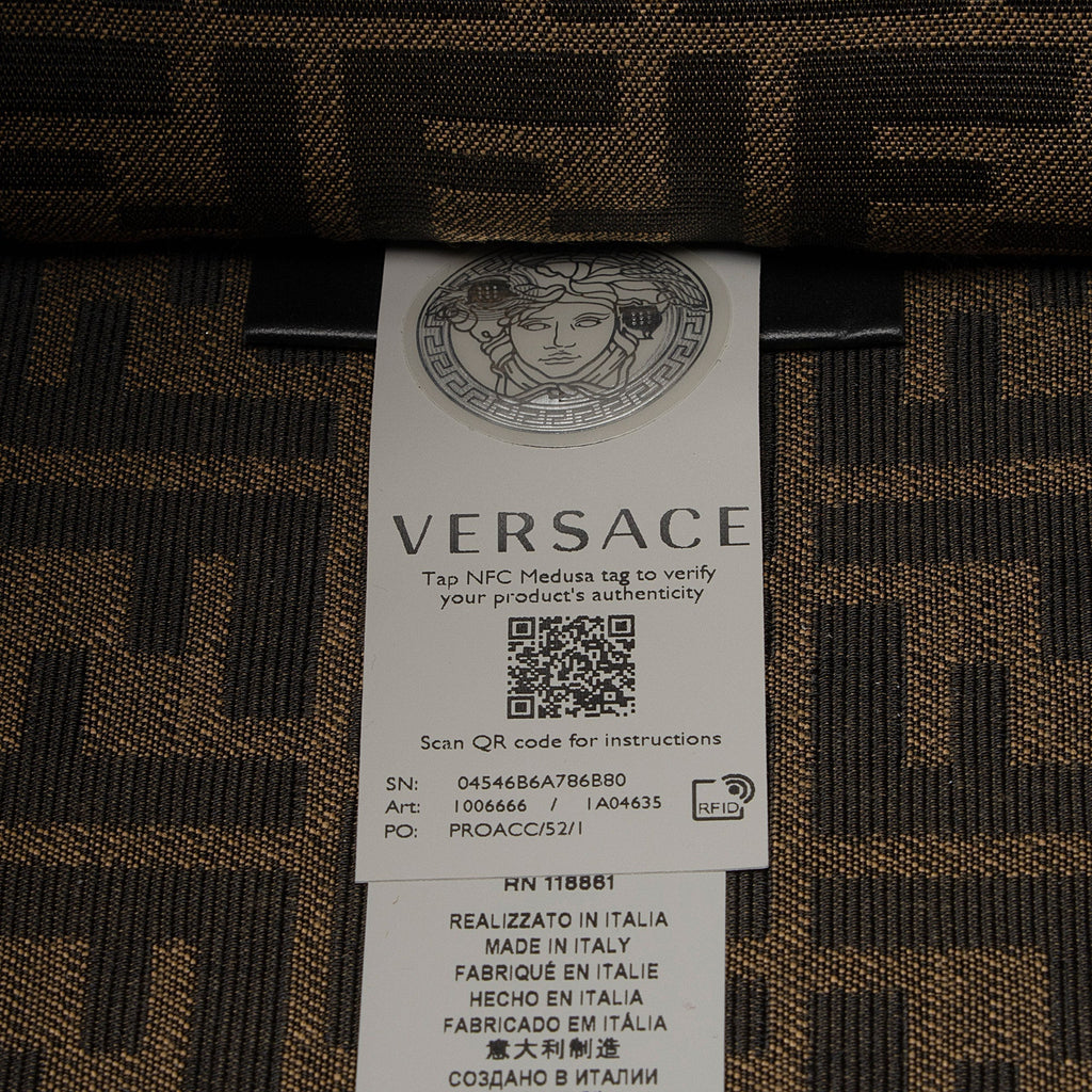 Fendi x Versace Zucca Medusa Crystal Sunshine Large Shopper Tote (SHF-Au7XmN)