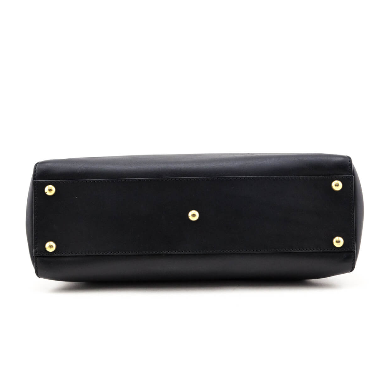 Fendi Black Nappa Medium Peekaboo Iconic Satchel
