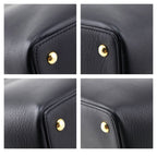 Fendi Black Vitello Dolce Petite 2Jours Tote