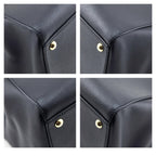 Fendi Black Vitello Elite Regular 2Jours Tote