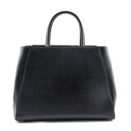 Fendi Black Vitello Elite Regular 2Jours Tote