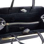 Fendi Black Vitello Elite Regular 2Jours Tote