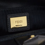 Fendi Black Vitello Elite Regular 2Jours Tote