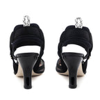 Fendi Black Zucca FF Techinical Mesh Colibri Pumps Size US 6 | EU 36