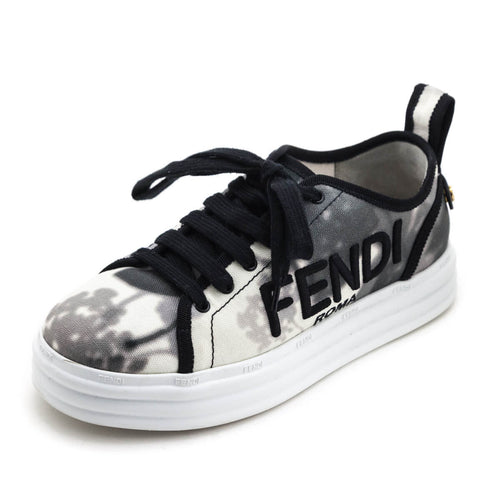 Fendi Black & White Rise Tie Dye Sneakers Size US 6 | IT 36