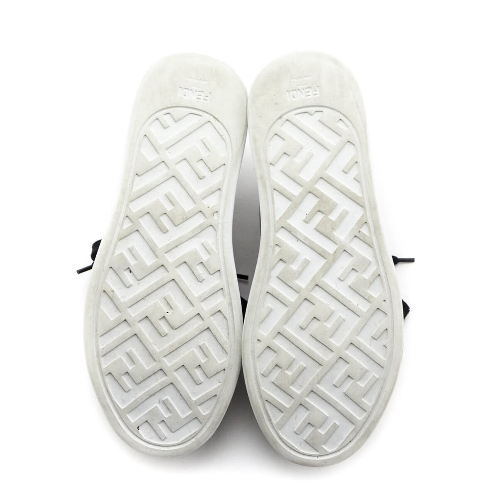 Fendi Black & White Rise Tie Dye Sneakers Size US 6 | IT 36