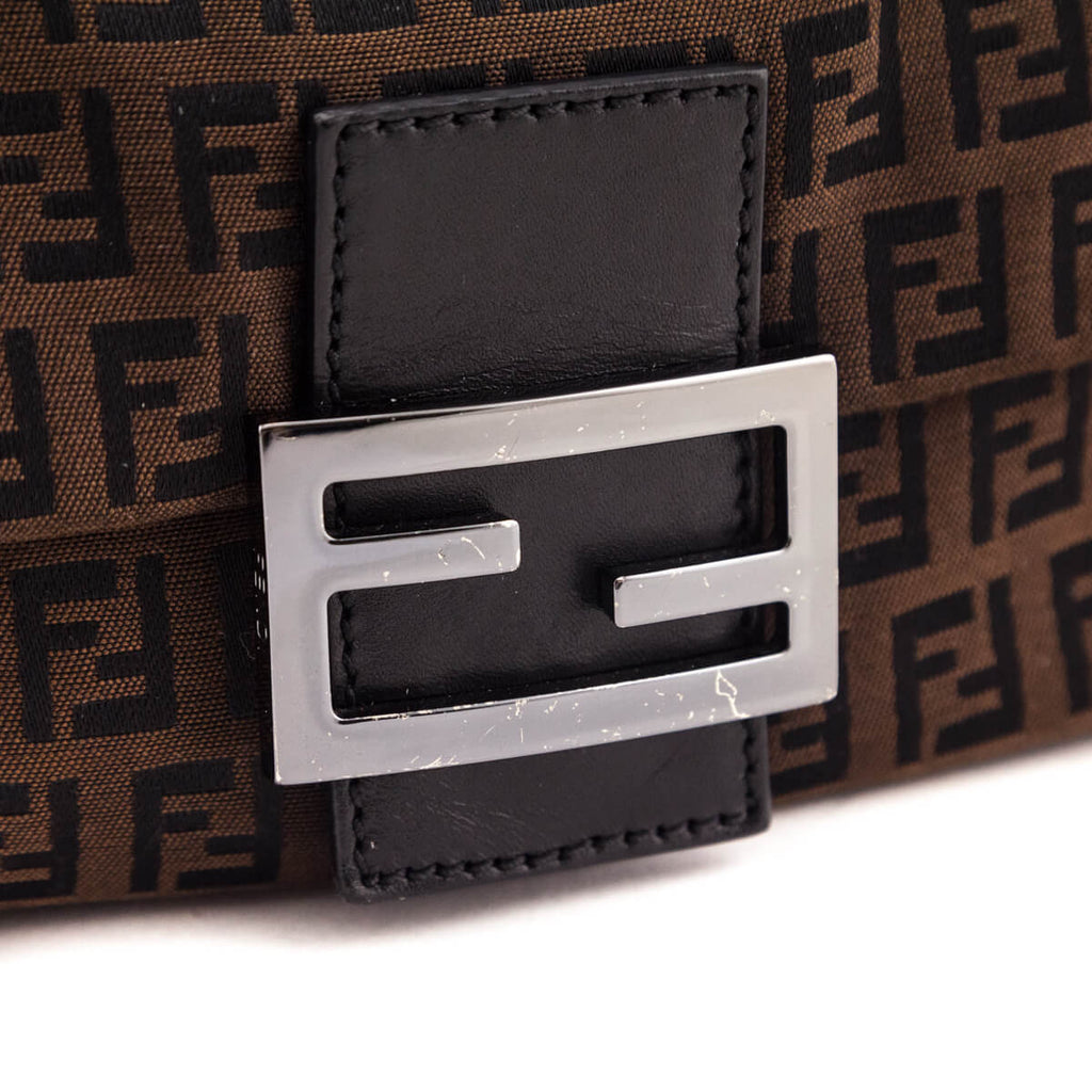 Fendi Brown Zucchino Mini Mamma Baguette
