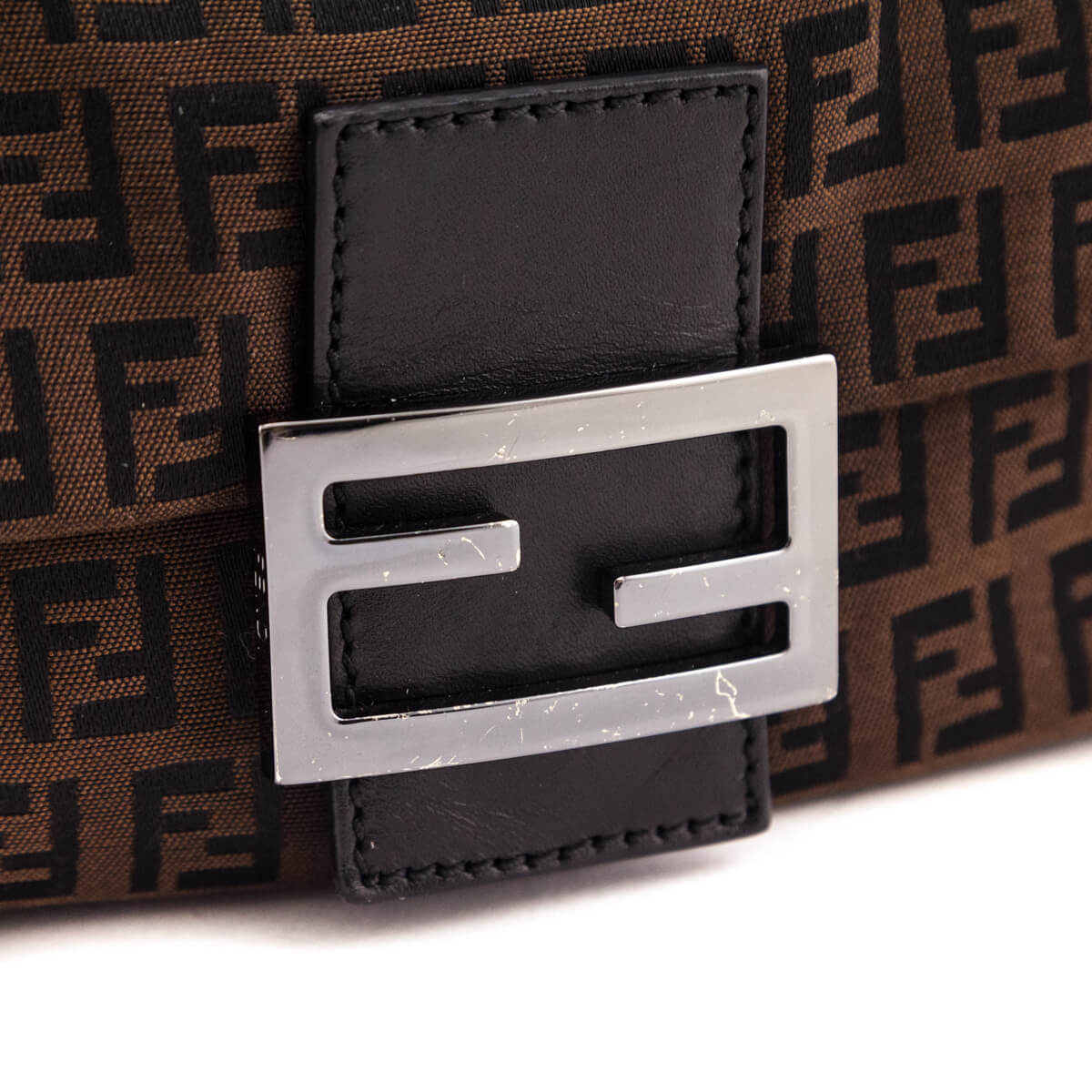 Fendi Brown Zucchino Mini Mamma Baguette