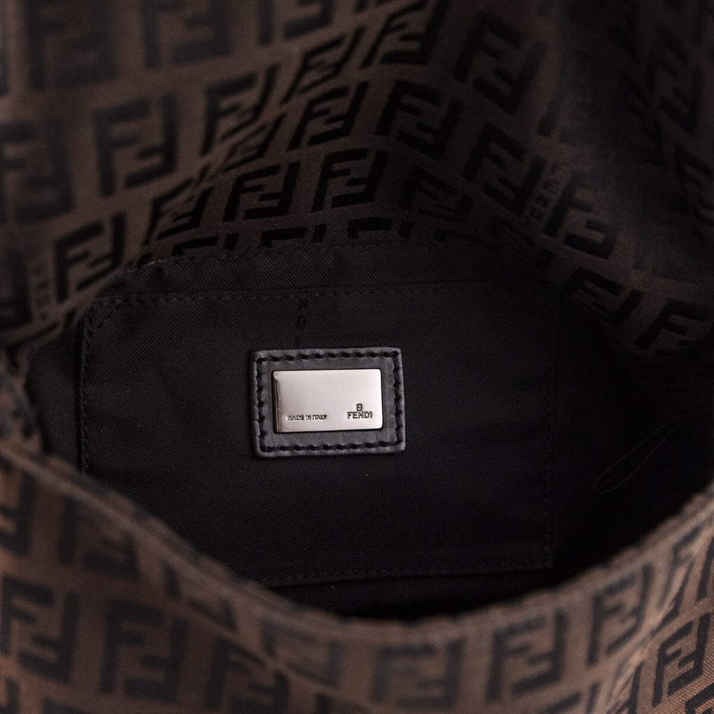 Fendi Brown Zucchino Mini Mamma Baguette