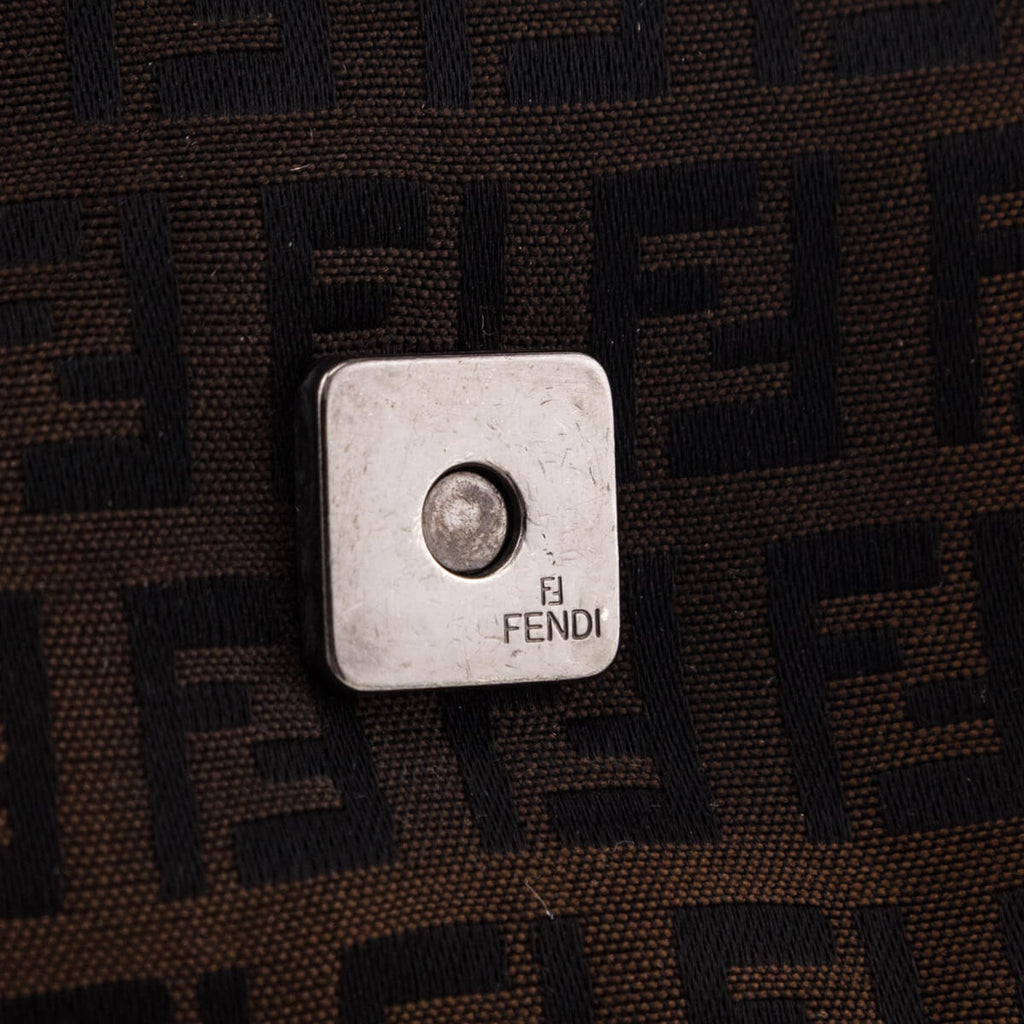 Fendi Brown Zucchino Mini Mamma Baguette