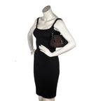 Fendi Brown Zucchino Mini Mamma Baguette