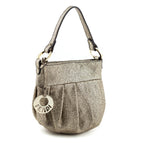 Fendi Gold Textured Leather Mini Chef Bag