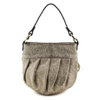 Fendi Gold Textured Leather Mini Chef Bag