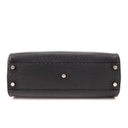 Fendi Gray Cuoio Romano Selleria Medium Peekaboo Iconic Satchel