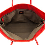 Fendi Ivory & Red FF Zucca Roll Tote