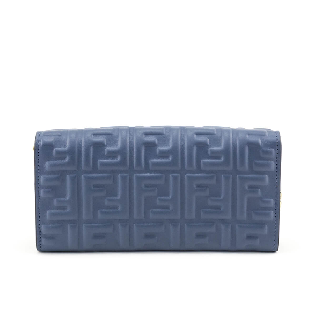 Fendi Mirto Nappa Matisse FF Embossed Continental Wallet On Chain