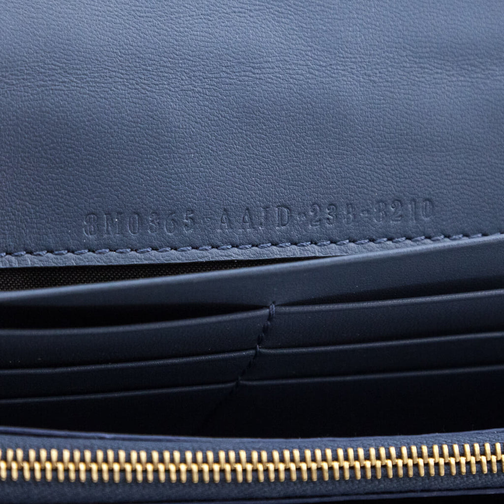 Fendi Mirto Nappa Matisse FF Embossed Continental Wallet On Chain