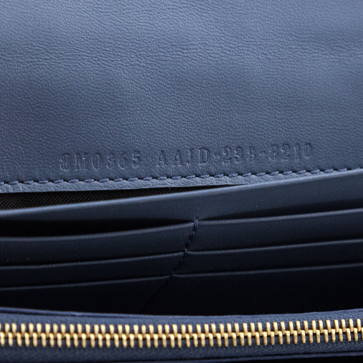 Fendi Mirto Nappa Matisse FF Embossed Continental Wallet On Chain