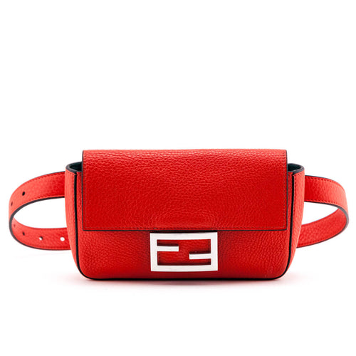 Fendi Poppy Cuoio Romano Baguette Hip Belt Bag
