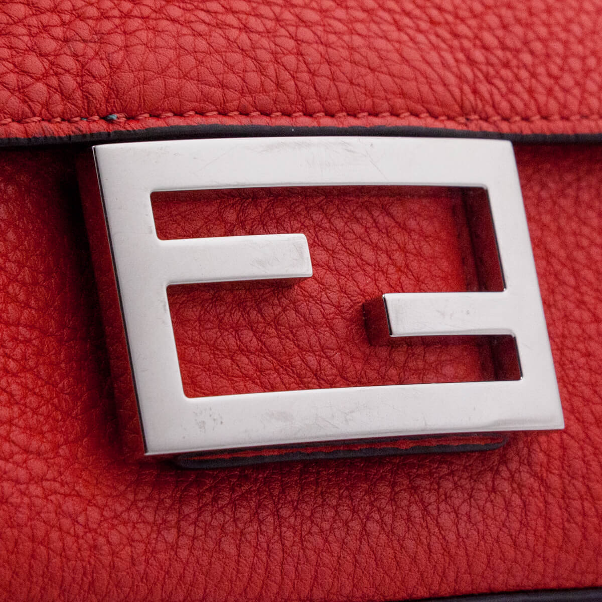 Fendi Poppy Cuoio Romano Baguette Hip Belt Bag