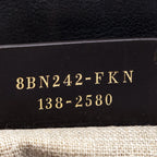 Fendi Tobacco Pequin Striped Vitello Tote