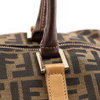 Fendi Tobacco Zucca Boston Satchel