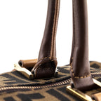 Fendi Tobacco Zucca Boston Satchel