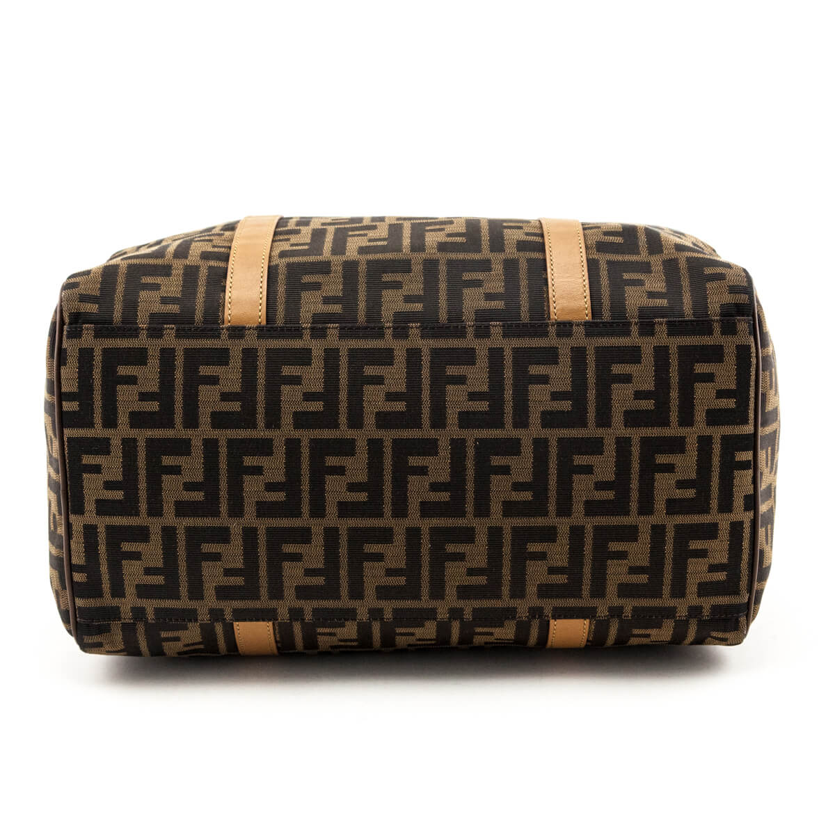 Fendi Tobacco Zucca Boston Satchel