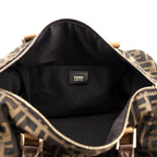 Fendi Tobacco Zucca Boston Satchel
