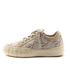 Fendi White FF Karligraphy Low Top Sneakers Size US 9 | EU 39