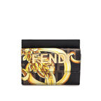 Fendi X Versace Fendace Card Glazed Canvas Card Holder