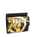 Fendi X Versace Fendace Card Glazed Canvas Card Holder