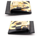 Fendi X Versace Fendace Card Glazed Canvas Card Holder